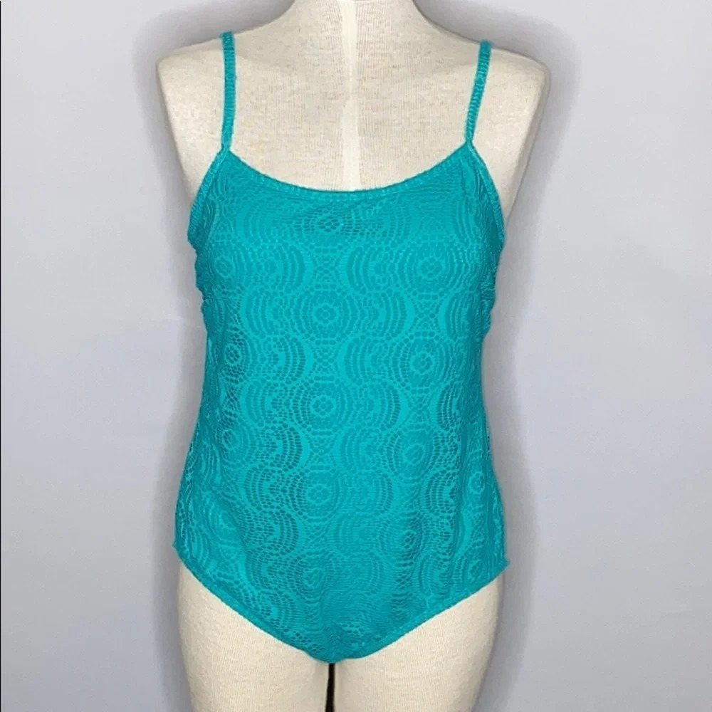 Catalina One Piece Eyelet Lace Swim Suit - Size LG